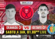 Live di iNews! Granada vs Getafe di Babak 16 Besar Copa del Rey, Sabtu (4/1/2025)